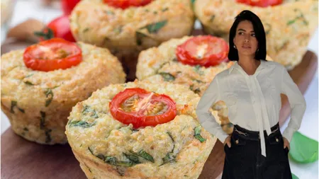 Diana Bart, rețetă delicioasă de brioșe de legume. Se prepară rapid și este extrem de gustos