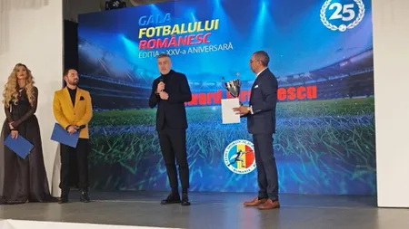 Gala Fotbalului Românesc 2024: Răzvan Marin - cel mai bun fotbalist, Edi Iordănescu - antrenorul anului VIDEO