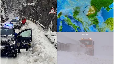 Avertizare meteo de fenomene severe. ANM anunță ninsori abundente la munte, ploaie înghețată și polei în rest