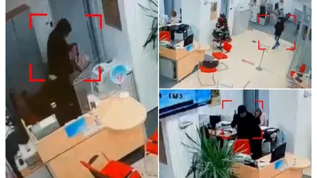 Jaf armat la o bancă din Călărași. Totul a durat doar 40 de secunde
