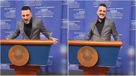 Parlamentul României, mai jenant decât o gala RXF! TikTok-erul Makaveli, înjurături şi discurs suburban de la pupitrul oficial! 
