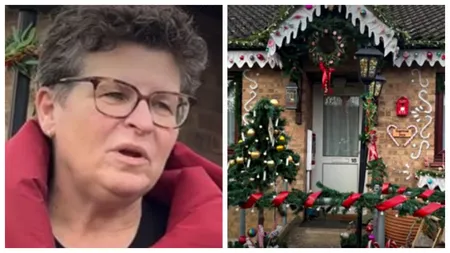 GALERIE FOTO O româncă din Marea Britanie are cea mai superb decorată locuință de Crăciun. Și-a transformat casa într-o „căsuță de turtă dulce”