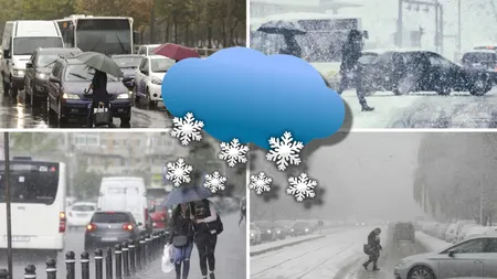Prognoza meteo de ULTIMĂ ORĂ. Cât va mai ninge în Bucureşti, stratul de zăpadă de DUBLEAZĂ în orele următoare. DOCUMENT ANM