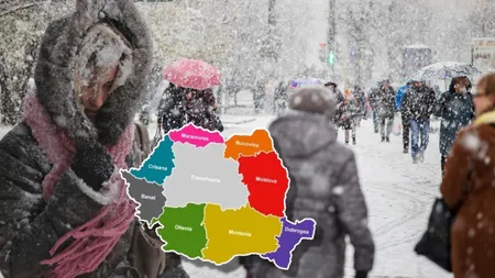 Orașele din România în care va ninge 7 zile. Anunț de ultimă oră de la ANM