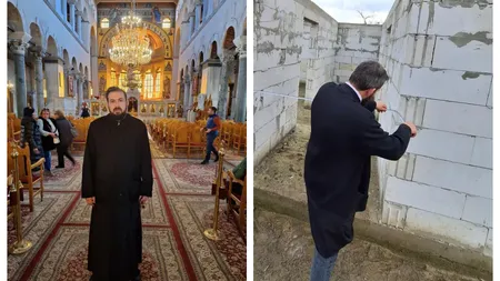 Preotul care muncește în construcții ca să-și ajute enoriașii a impresionat o țară întreagă. Când nu este la altar, pune parchet și dă cu glet: ”Încerc să dau o mână de ajutor”