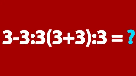 Testul banal de matematică la care până şi geniile greşesc. O regulă de clasa a II-a îţi dă pe tavă rezolvarea!