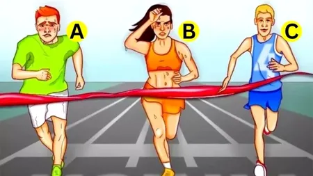 TEST IQ. Tu poți să îți dai seama care dintre cei trei atleți a trișat? Ai doar 5 secunde la dispoziție