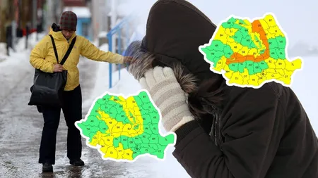 Un ciclon polar a ajuns deja în România. ANM anunţă COD ROŞU, vântul va sufla cu 140 km pe oră