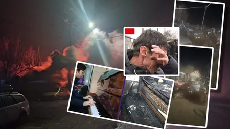 Coșmar cu repetiție pentru o familie din Crevedia. Povestea emoționantă a lui Cristian, copilul talentat care a rămas de două ori fără casă și pian