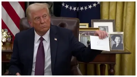 DOCUMENT Donald Trump a dezvăluit ce i-a transmis Joe Biden în scrisoarea pe care i-a lăsat-o în Biroul Oval