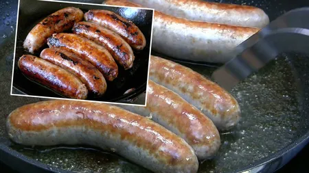Cârnați de porc în sos de vin, o rețetă delicioasă din 1965. Secretele bucătăreselor aprige pentru o savoare aparte