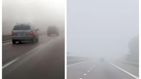 Avertizare meteo. Atenție șoferi, a fost emis COD GALBEN de ceață. Vizibilitatea este redusă pe șosele