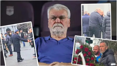 Dinu Gheorghe, condus pe ultimul drum. Meme Stoica, Dănuț Lupu și Valeriu Argăseală și-au luat rămas bun