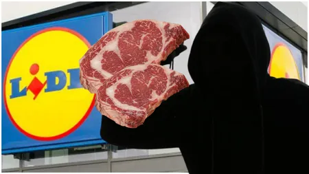 Un bărbat din Iași a încercat să fure carne crudă din Lidl. Unde a ascuns hoțul bucățile de vită
