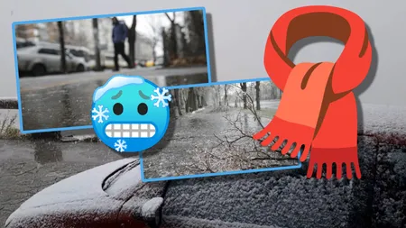 Prognoza meteo. Scad temperaturile cu fiecare zi ce trece şi apar ploile la pachet cu polei. La munte, lapoviţă şi ninsori, se depune strat nou de zăpadă