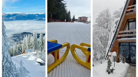 Harta stratului de zăpadă în România. Unde avem nămeţi de 70 de cm