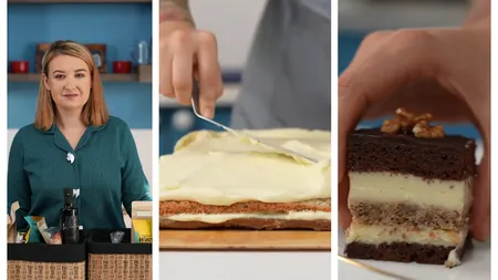 Prăjitură imperială cu două blaturi și cremă de ciocolată. Rețeta Roxanei Blenche cu care veți da lovitura de Sfântul Ion: ”Este super delicioasă!