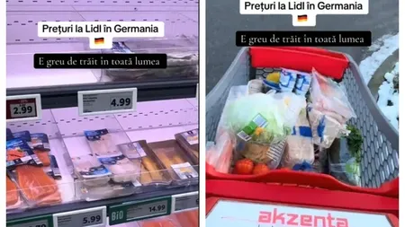 Comparaţie între preţurile din Lidl România şi acelaşi magazin din Germania. 