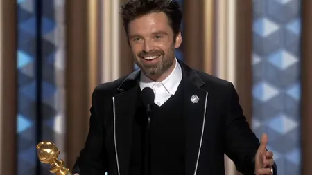 VIDEO Sebastian Stan a câștigat Globul de Aur pentru cel mai bun actor: ”România, te iubesc!”. Demi Moore, șocată de premiul primit: ”Este prima dată în peste 45 de ani când câștig ceva ca actriță”