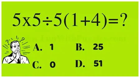 Test IQ. Doar geniile rezolvă această ecuație matematică simplă