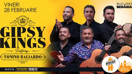 Gipsy Kings feat. Tonino Baliardo în concert la Berăria H pe 28 februarie 2025