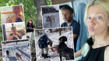 Ce s-a întâmplat cu purcelușa Betty pe care Dana Nălbaru a primit-o cadou de ziua ei. Imagini spectaculoase cu animăluțul din ograda fostei interprete de la Hi-Q