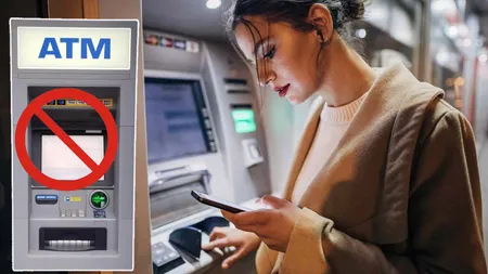 Numărul bancomatelor, redus drastic! Băncile care au eliminat ATM-uri pe bandă rulantă. Anunț pentru persoanele care folosesc numerar