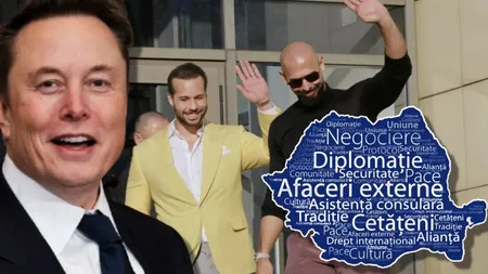 Ministerul de Externe îi răspunde lui Elon Musk, în ziua în care fraţii Tate au fost lăsaţi să plece din ţară: 