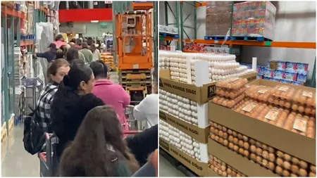 Americanii stau la cozi interminabile pentru a cumpăra ouă. Criza de aprovizionare din SUA se accentuează