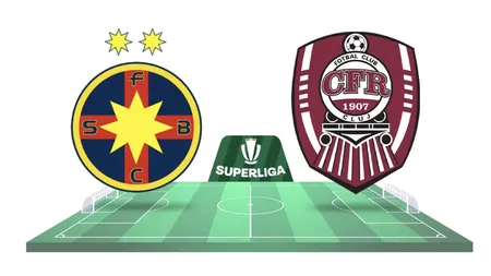FCSB - CFR CLUJ: 1-1. Remiză în derby-ul Superligii, avantaj pentru 