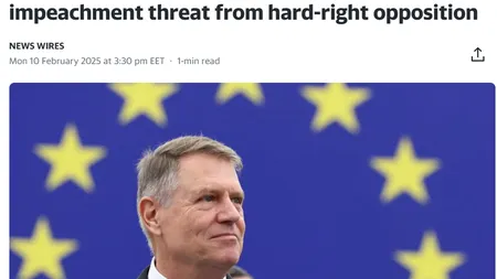 Presa internaţională după demisia lui Klaus Iohannis: 