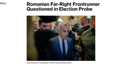 Reţinerea în trafic şi audierea „candidatului pro-rus” Călin Georgescu face înconjurul lumii în presa internaţională