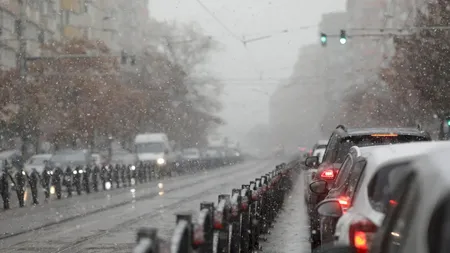 PROGNOZA METEO / Prima ninsoare de anul acesta din București. Ninge abundent în mai multe zone din țară și s-a așternut strat de zăpadă