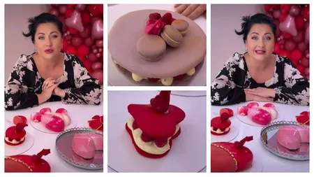 Gabriela Cristea, preţuri piperate la prăjiturile de Valentine's Day. Cât costă tortul de macarons cu lavandă