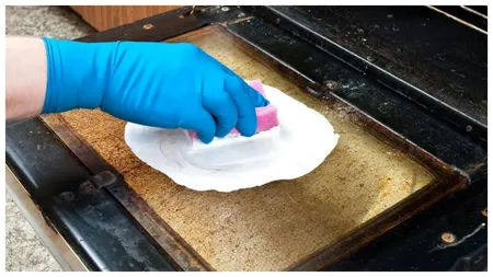 Ingredientul secret care dizolvă grăsimea din cuptor în doar zece minute