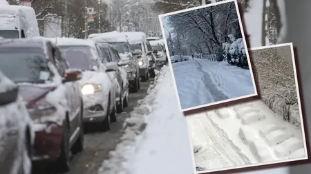 Bucureștiul, blocat de zăpadă! Stratul de nămeți urmează să ajungă la 50 de cm. Se reunește comandamentul de iarnă