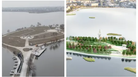 Încep lucrările la amenajarea parcului Lacul Morii. Cum va arăta insula după reabilitare și cât durează lucrările