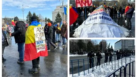 Protest în Piața Victoriei. Sute de susținători ai lui Călin Georgescu cer reluarea turului doi al alegerilor prezidențiale