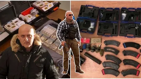 Bilanț uluitor după perchezițiile la gruparea Potra: 25 kg de aur, 3,3 milioane de dolari, 51 de grenade și 21 de pistoale descoperite