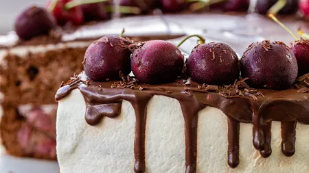 Un desert special pentru zilele de iarnă cu ninsoare. Tortul cu fructe congelate „Lemne sub zăpadă”