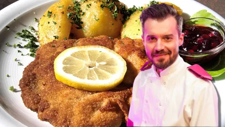 Șnițel vienez după rețeta lui Chef Horia Manea: Secretul unui preparat ca la carte