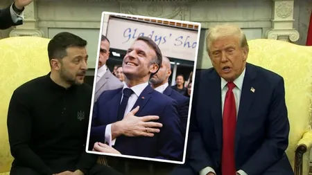 Macron vrea să-l asedieze pe Trump! A făcut echipă cu premierul Angliei şi Zelenski şi plănuiesc să meargă toţi trei din nou în Biroul Oval să le ţină piept lui Trump şi lui Vance!