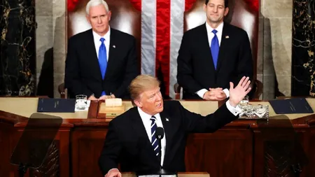 Trump, cel mai lung prim discurs în fața unei sesiuni comune a Congresului. 