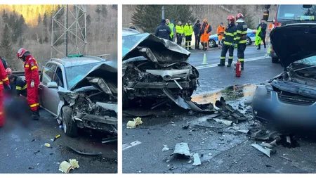 Accident pe DN1. O persoană a murit pe loc, iar alte două sunt în stare gravă. Circulația a fost blocată
