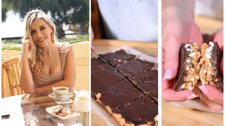 Batoane de ciocolată cu arahide, rețeta dezvăluită de Andreea Ibacka: 