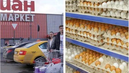 Analiză surprinzătoare: 10 ouă la un magazin Auchan din Ucraina costă aproape de jumătatea preţului din România