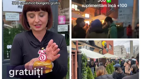 Coadă kilometrică la Cluj-Napoca pentru burgeri gratis după un anunţ pe TikTok: 