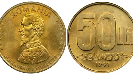 Moneda pe care orice român a avut-o în buzunar te poate îmbogăți! Prețul ireal cu care se vinde ”fisa” de 50 de lei din anii '90