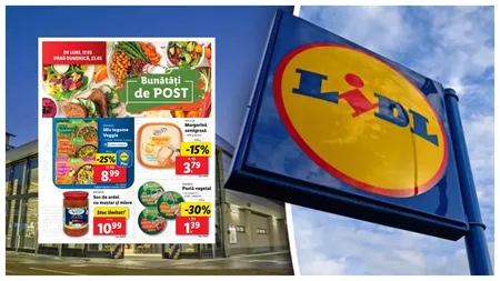 Lidl vine cu reduceri imense la produsele de post. Ce pot cumpăra credincioșii în săptămâna 17-23 martie 2025