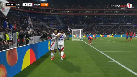 Lyon - FCSB 4-0 în Europa League. Campioana României, umilită în Franţa!